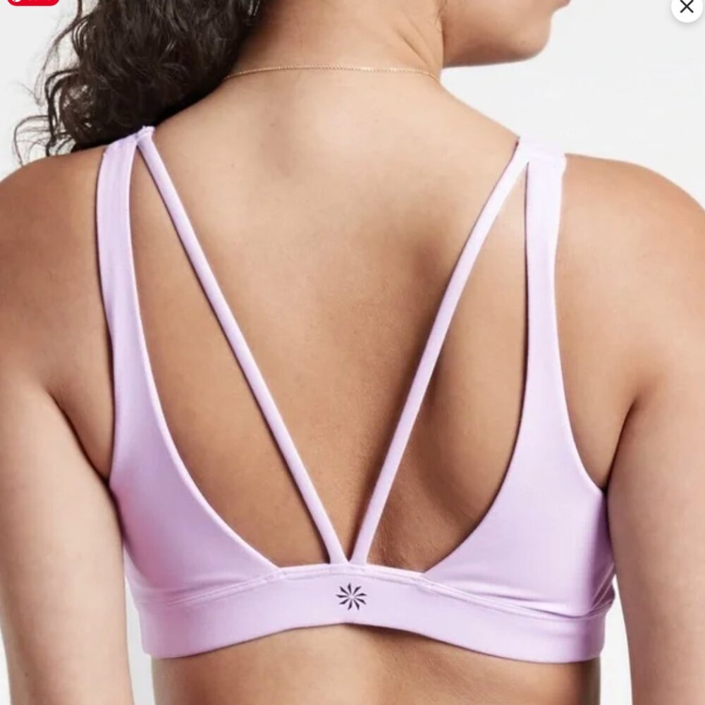 Athleta Exhale Bra - Size M - Pink/Lavender